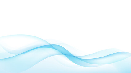 Abstract vector background. Transparent light blue waves.
