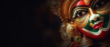 Kathakali  Dance Face Mask, Indian Culture