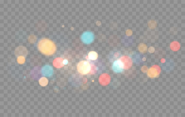 Wall Mural - colorful bokeh background. vector bokeh lights