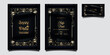 © imam - luxury Elegant wedding invitation design set