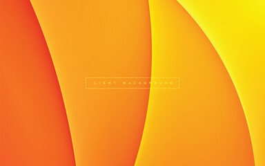 Wall Mural - Orange abstract background with light and shadow effect decoration