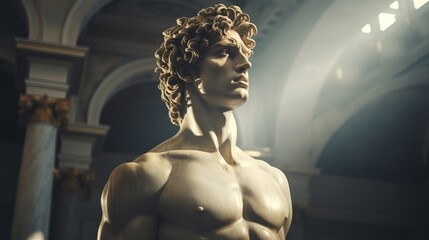 Wall Mural - The greek god apollo.generative ai
