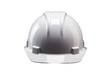 © AkuAku - A white safety helmet (hard hat) placed on a plain white surface. Protective attire is also visible.