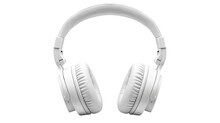White headphones without any background. Separated.