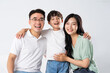 © 1112000 - A family on a white background