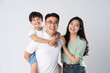 © Q88 - A family on a white background