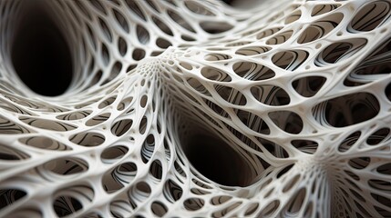 Dynamic parametric style with smooth wave, digital art 