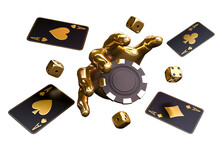 Casino Cards Poker Balckjack Baccarat 3d Render 3d Rendering Illustration 