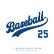 © Mi - Baseball Jersey number, basketball team name, printable text effect, editable vector 25 jersey number