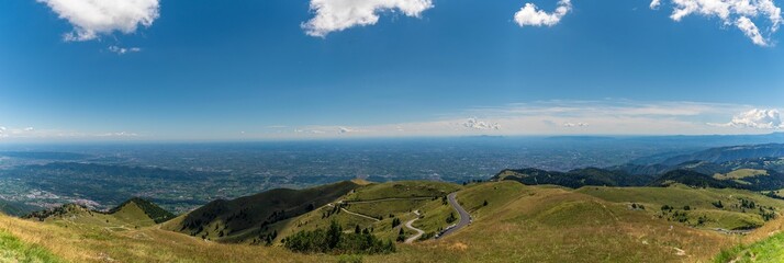 Wall Mural - Panorama view from the Monte Grappa Memorial