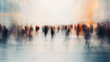 © YM Creative Studio - image of blurred crowd of people, Generative AI