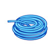 water garden hose cartoon. green ing, tool irrigation, sprinkler summer water garden hose sign. isolated symbol vector illustration