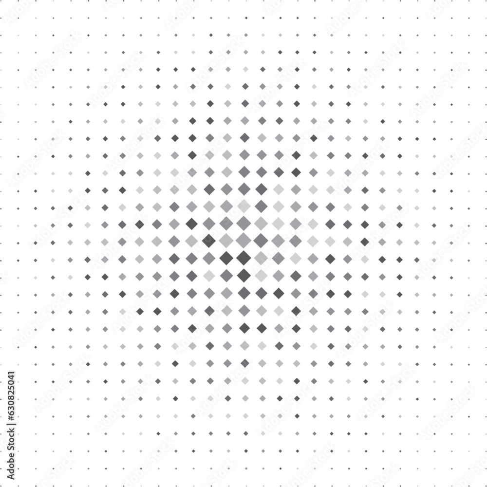 Abstract halftone pattern with dynamic square shape with gray black and ...