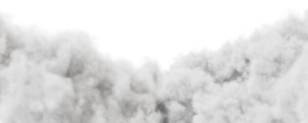 Wall Mural - Cumulus and fluffy cloud shape with isolated on transparent background - PNG file, 3D rendering illustration, Clip art, cut out and sky elements