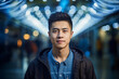 © Moritz - Innovation at Work: High-Resolution Portrait of a Young Software Engineer in a Buzzing Tech Hub