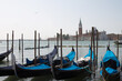 Gondolas on the Lagoon with San Giorgio Maggiore in the Background
