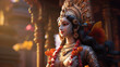Devotional Radha's Sacred Embrace AI Generated Creation