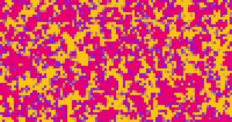 Wall Mural - animated multicolored pixel background. 4k resolution abstract pixel motion design transition. pixel