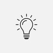 © great - light bulb flat icon vector illustration