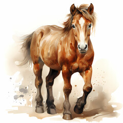 Wall Mural - Horse Water Color