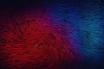 Wall Mural - Fingerprint Scanning Security System Concept Abstract Background