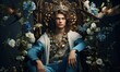 © uhdenis - Photo of a man wearing a crown while sitting in a chair