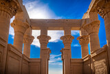 Fototapeta  - Vista de la isla del templo de Philae - Asuán Egipto