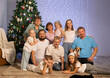 © Evgenia Tiplyashina - Big family near the Christmas tree