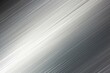 Photograph of brushed metal, or hair line pattern metal. Brushed metal with reflection. Diagonal grain.  High resolution Sharp to the corners, Generative AI