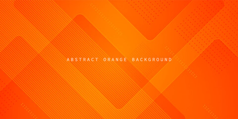 Wall Mural - Abstract orange background with simple lines. Colorful orange design. bright and modern with shadow 3d concept. Eps10 vector