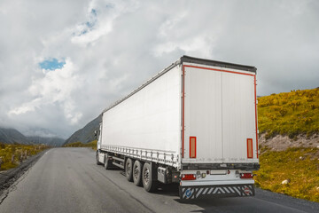 freight truck on the road