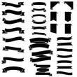 © Denys - Holiday ribbon vector icon set. Banners illustration sign collection. ribbon symbol or logo.