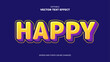 © hafid - happy editable text effect