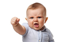 Baby Hold Up His Fist Determined To Work Hard! Funny Shot In Png Transparent Background