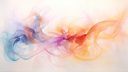 Wall Mural - Abstract lavender pastel watercolour drawing on paper