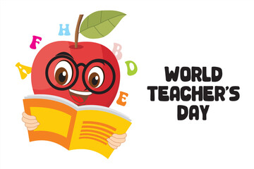 World Teacher's Day vector illustration