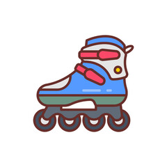 Wall Mural - Roller Blade icon in vector. Illustration
