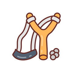 Wall Mural - Slingshot icon in vector. Illustration