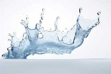 water splash isolated on white