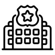  Police station outline icon