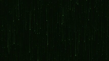 Matrix Code Falling Green Letters world digital rain mesmerizing Matrix inspired animation. Perfect cyberpunk or sci-fi projects. Matrix Digital Rain Green Data Flow. Big data artificial intelligence