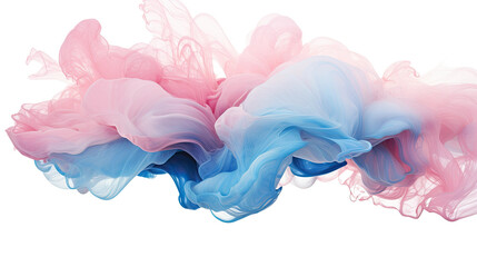 Wall Mural - combining rose quartz and serenity blue in an abstract futuristic texture isolated on a transparent 