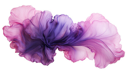 Sticker - combining pale pink and deep violet in an abstract futuristic texture isolated on a transparent back