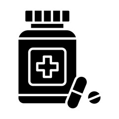 Wall Mural - Pills Bottle Icon