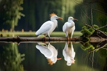 White Heron Generated By AI Tool                               
