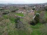 Fototapeta Londyn - .Eltham Palace Southeast London UK drone, aerial