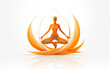 © Fernando - Wholesome Balance: Yoga Logo on a White Background