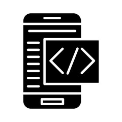 Poster - Mobile Coding Icon