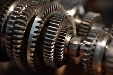 Image Of A Close-up Of A Transmission Coupling That Transmits Power With Amazing Efficiency Thanks To Its Intricate Gears Meshing Together Smoothly.