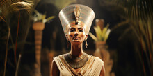 Neferneferuaten Nefertiti, Queen Of The 18th Dynasty Of Ancient Egypt. Generative AI